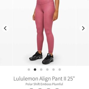 Lululemon Align Embossed Plumful 25"